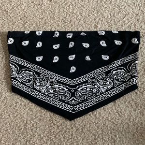 Strapless Bandana Top